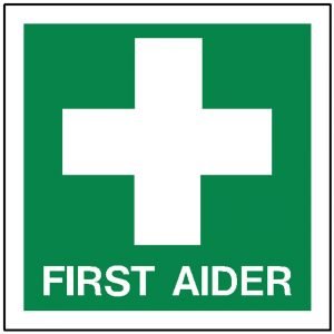 First Aider Helmet Sticker