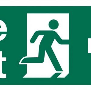 Fire exit right sign