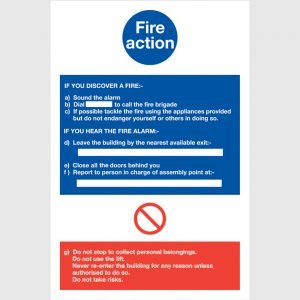 Fire action notice FI61