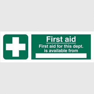 First aid for this department