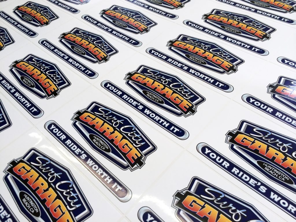 Full colour printed vinyl labels