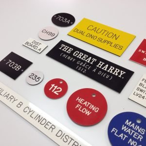 Engraved Plastic Laminate Labels