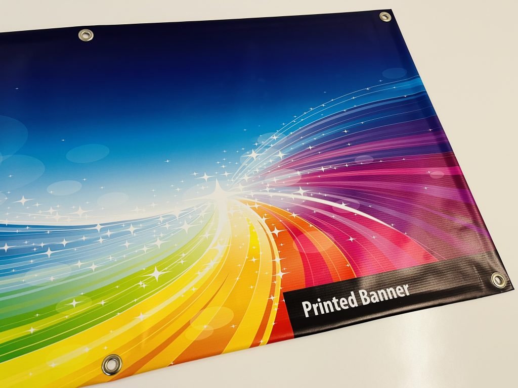Printed vinyl banner