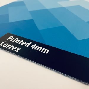 4mm printed correx detail