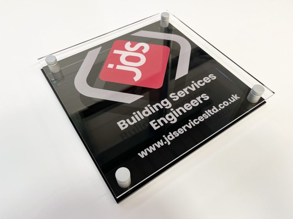 JDS clear acrylic plaque