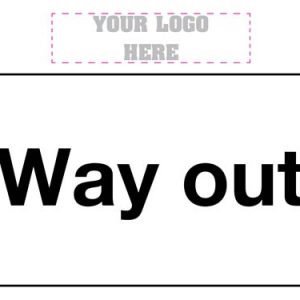 Way out sign