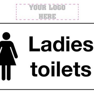 Ladies toilets sign