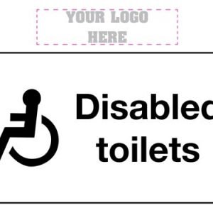 Disabled toilets sign