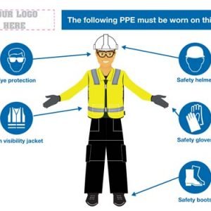 PPE Diagram for Construction site workers