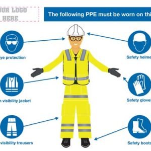 PPE Man diagram for road workers