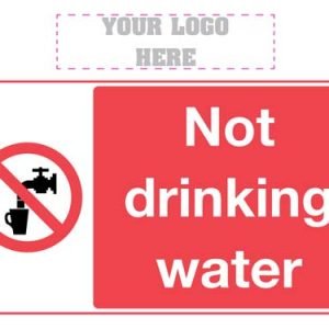 Not drinking water sign