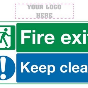 Fire Exit Keep Clear Sign