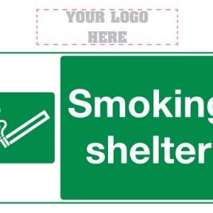 Smoking shelter sign