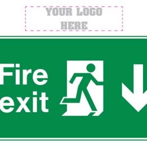 Fire Exit Down Sign