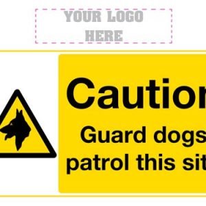 Caution Guard dogs patrol this site