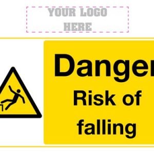 Danger Risk Of Falling Sign