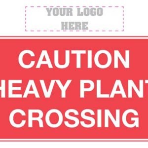 Caution Heavy Plant Crossing Sign
