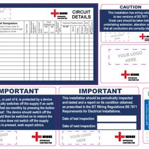 Custom Designed Electrical Sticker Pack (6 Stickers)