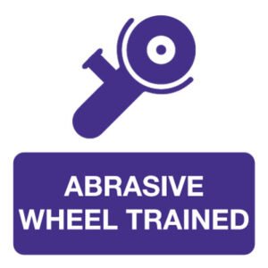 Abrasive Wheel Trained sticker