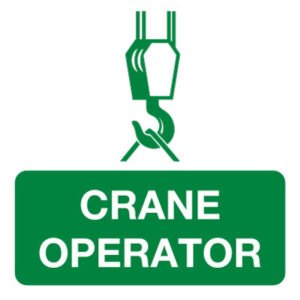 Crane Operator Helmet Sticker