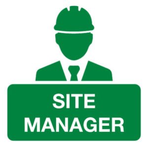 Site Manager Helmet Sticker