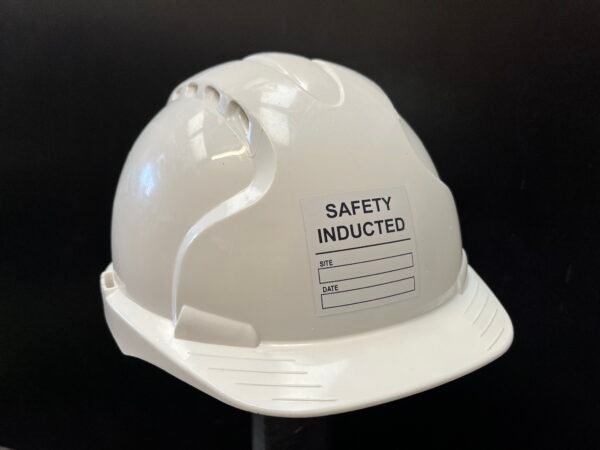 Basic Square Site Safety Inducted Helmet Sticker