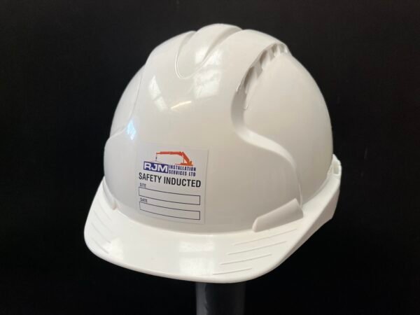 Custom Site Safety Inducted Helmet Sticker