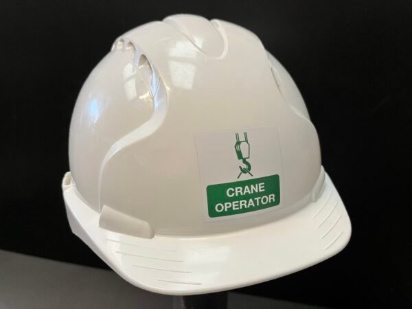 Crane Operator Construction Helmet Sticker