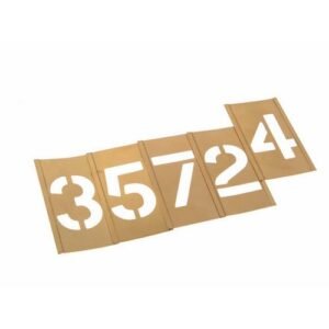 Interlocking 0-9 Paint Stencil Kit zinc - brass