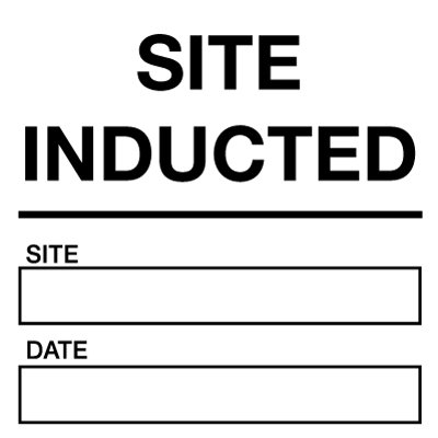 Basic Site Induction Helmet Sticker