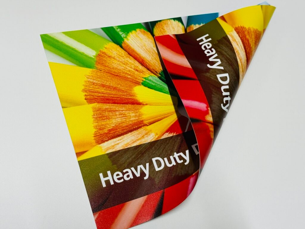 Double-Sided Block-Out Banner PVC folded