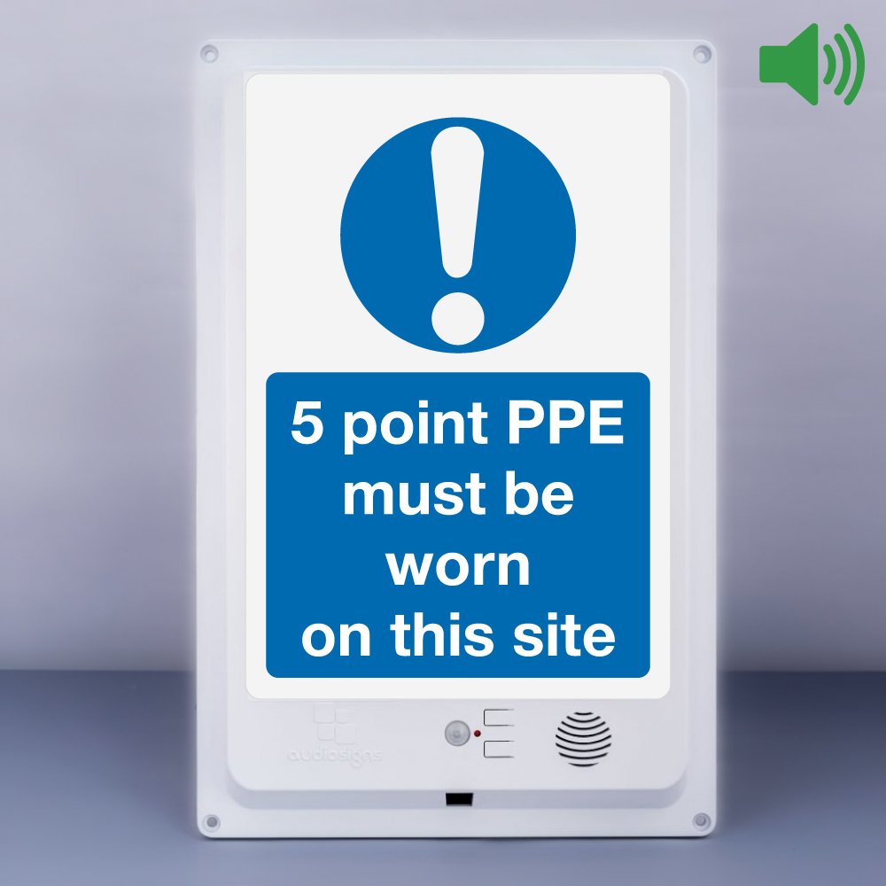 Protected: Talking Sign – 5 Point PPE Must Be Worn On This Site